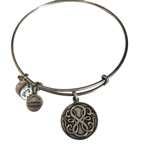 Alex and Ani Boho Path of Life Charm Bracelet Infinity Symbol Silver Tone - Picture 1 of 2